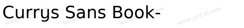 Currys Sans Book字体转换